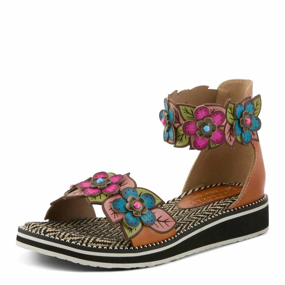 NEW SPRING STEP SHOES women's cruzer sandal in camel multi